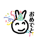 ヘンテコ うさちゃん（個別スタンプ：14）