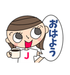 大人女子の日常[イニシャルJさん専用］（個別スタンプ：13）