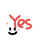 元気になる落書き文字（English）（個別スタンプ：1）