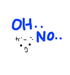 元気になる落書き文字（English）（個別スタンプ：12）