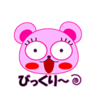 ピンクのハートくまちゃん♥️（個別スタンプ：8）