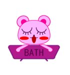ピンクのハートくまちゃん♥️（個別スタンプ：38）
