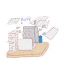 仕事 / くいっちゃん（個別スタンプ：1）