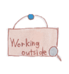 仕事 / くいっちゃん（個別スタンプ：21）