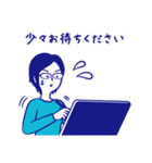 ビジネス用メガネ女子スタンプ（個別スタンプ：21）