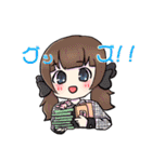 推し活をする量産型ちゃん（個別スタンプ：18）