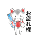 狛犬＆狛獅子と過ごす昔懐かしい日本の夏（個別スタンプ：4）
