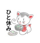 狛犬＆狛獅子と過ごす昔懐かしい日本の夏（個別スタンプ：17）
