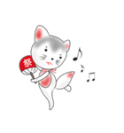 狛犬＆狛獅子と過ごす昔懐かしい日本の夏（個別スタンプ：18）
