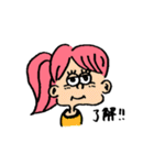 カラフルで可愛いね♥（個別スタンプ：1）