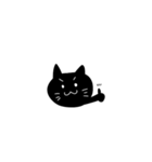 ふつうのくろねこ（個別スタンプ：25）