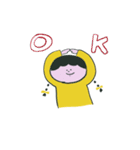 きいろなおさげさん（個別スタンプ：5）