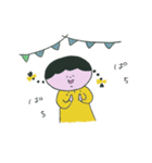 きいろなおさげさん（個別スタンプ：8）