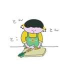 きいろなおさげさん（個別スタンプ：13）