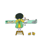 きいろなおさげさん（個別スタンプ：14）