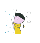 きいろなおさげさん（個別スタンプ：19）