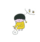 きいろなおさげさん（個別スタンプ：26）