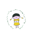 きいろなおさげさん（個別スタンプ：37）