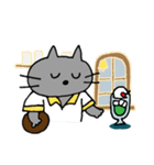 はいいろねこのムルちゃん（個別スタンプ：14）