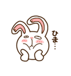 ♡ハート耳のサル＆ハート耳のウサギ♡（個別スタンプ：40）