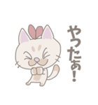 リボンの仔猫の女の子(よく使う言葉)（個別スタンプ：19）