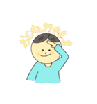 わいわい4人家族スタンプ（個別スタンプ：3）