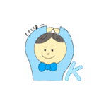 わいわい4人家族スタンプ（個別スタンプ：7）
