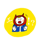 ねこの着ぐるみさんのカラフルスタンプ（個別スタンプ：15）