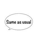 シンプル英語で！吹き出しバージョンvol.2（個別スタンプ：12）