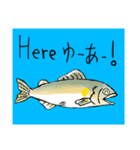 鮎のシンプルなスタンプ（個別スタンプ：12）