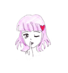 エスパー風の少女（個別スタンプ：5）