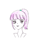 エスパー風の少女（個別スタンプ：16）