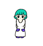 いろんな色の女の子達（個別スタンプ：10）