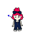 いろんな色の女の子達（個別スタンプ：12）
