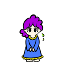 いろんな色の女の子達（個別スタンプ：16）