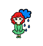 いろんな色の女の子達（個別スタンプ：19）