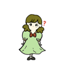 いろんな色の女の子達（個別スタンプ：24）