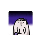 無言おばけのLINEスタンプ（個別スタンプ：3）