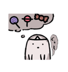 無言おばけのLINEスタンプ（個別スタンプ：5）