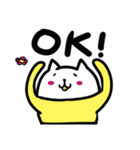 ネコイエロー（個別スタンプ：2）
