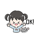 あおちゃんとねこ（個別スタンプ：1）