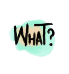 【手書き文字】英語で挨拶（個別スタンプ：6）