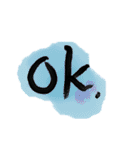 【手書き文字】英語で挨拶（個別スタンプ：18）