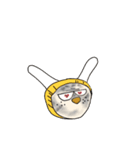 軍手猫。（個別スタンプ：5）