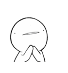 白い小人～もくして編～（個別スタンプ：11）