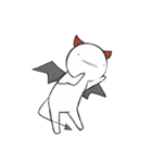 白い小人～もくして編～（個別スタンプ：18）