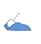 白い小人～もくして編～（個別スタンプ：21）