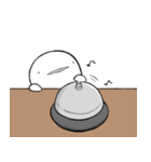 白い小人～もくして編～（個別スタンプ：29）