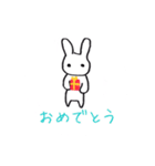 ウサギのうっさ（個別スタンプ：5）