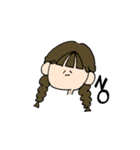 日常。な女の子。（個別スタンプ：4）
